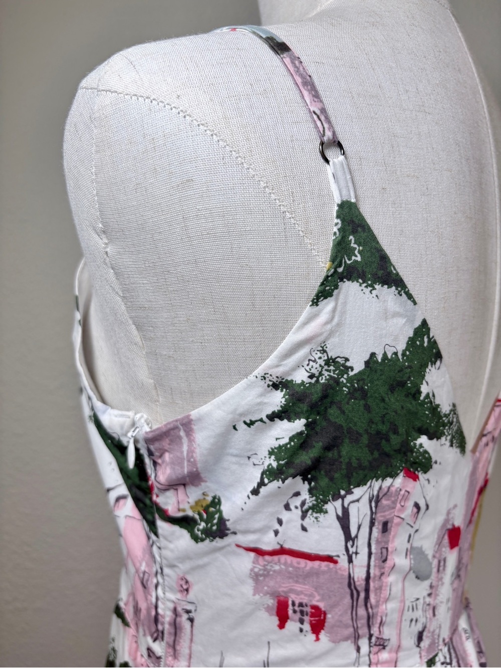 Anthropologie Lazybones Cityscape Cotton Dress Size Small - Picture 5 of 10